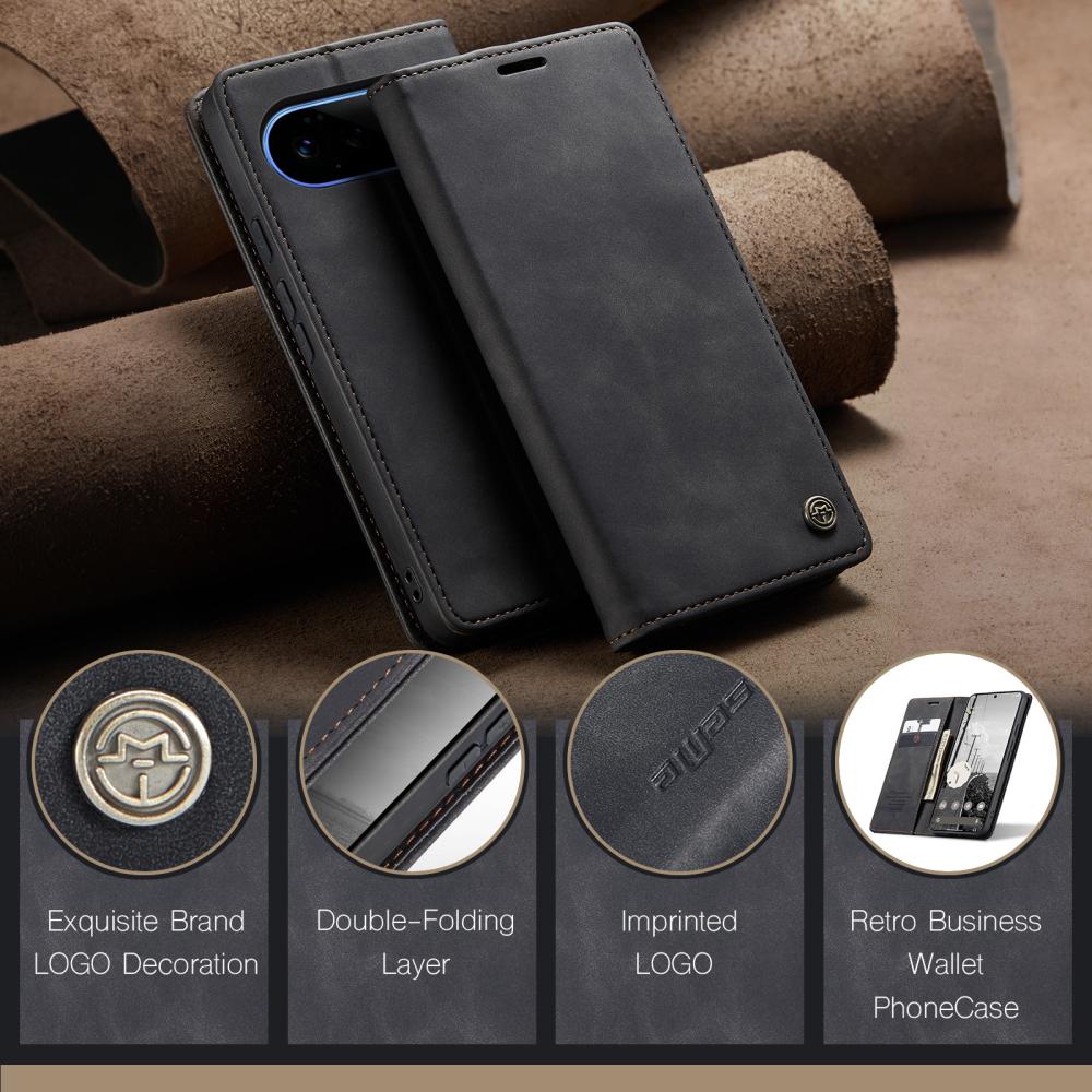 CASEME CASEME Google Pixel 11 Pro XL Fodral RFID Läder Svart