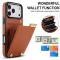  iPhone 18 Pro Max/17 Pro Max Skal med Kortfack Brun