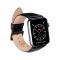 Buffalo Buffalo Apple Watch 42/41/40/38 mm Armband Äkta Läder Svart