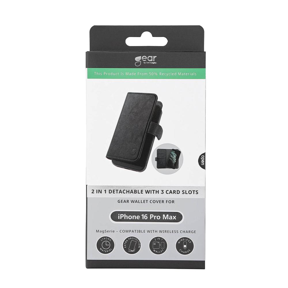 Gear Gear iPhone 16 Pro Max 2in1 MagSafe Magnet Fodral / Skal Svart
