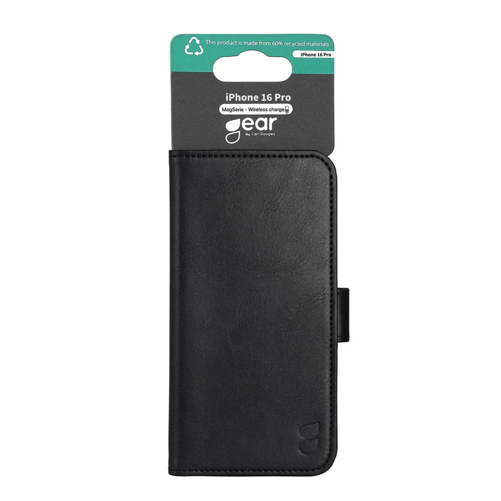 Gear Gear iPhone 16 Pro Fodral MagSeries Läder Svart