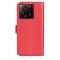  Xiaomi 13T / 13T Pro Fodral Litchi Läder Röd