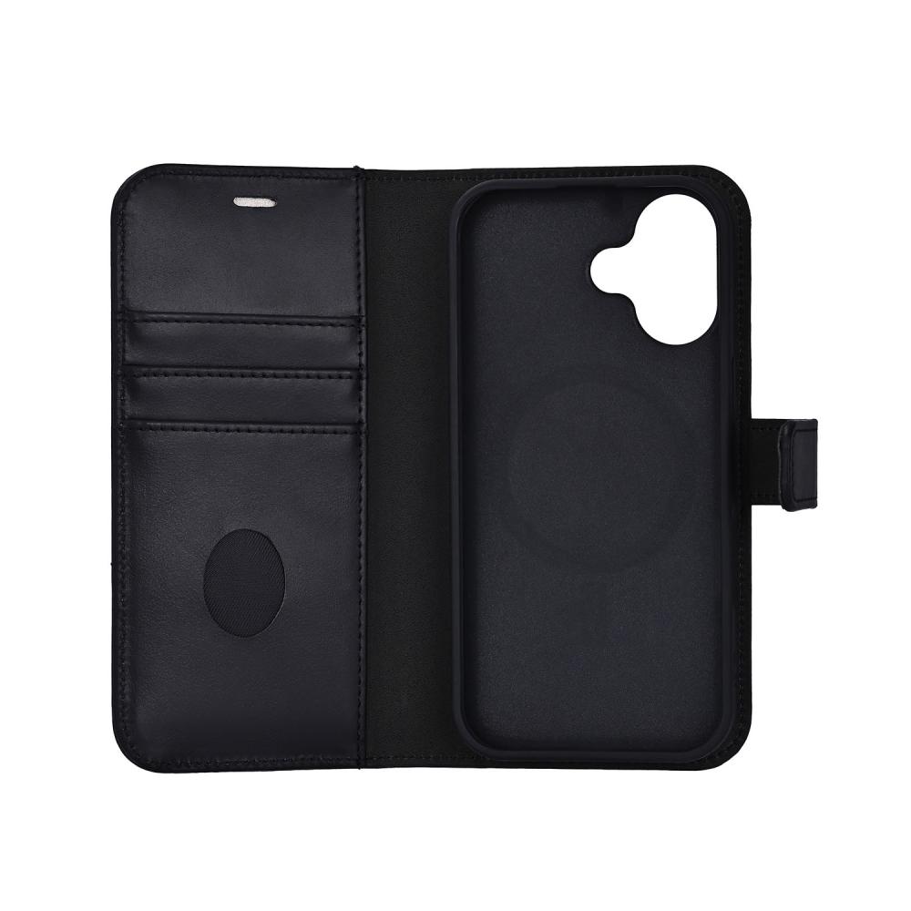 Radicover Radicover iPhone 17 Fodral 2in1 MagSafe Äkta Läder Svart