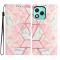  Honor 400 Lite Fodral Med Tryck Rosa Marmor