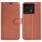  Xiaomi 14T Fodral Litchi Läder Brun