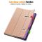  Lenovo Idea Tab Pro Fodral Tri-Fold Läder Roséguld