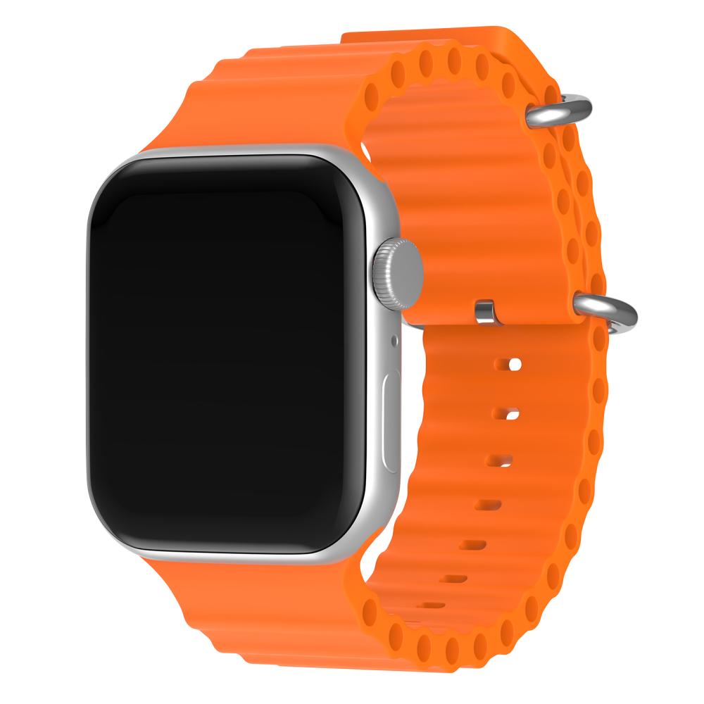 ColorPop Apple Watch 42/44/45/46/49 mm Armband Ocean Wave Orange