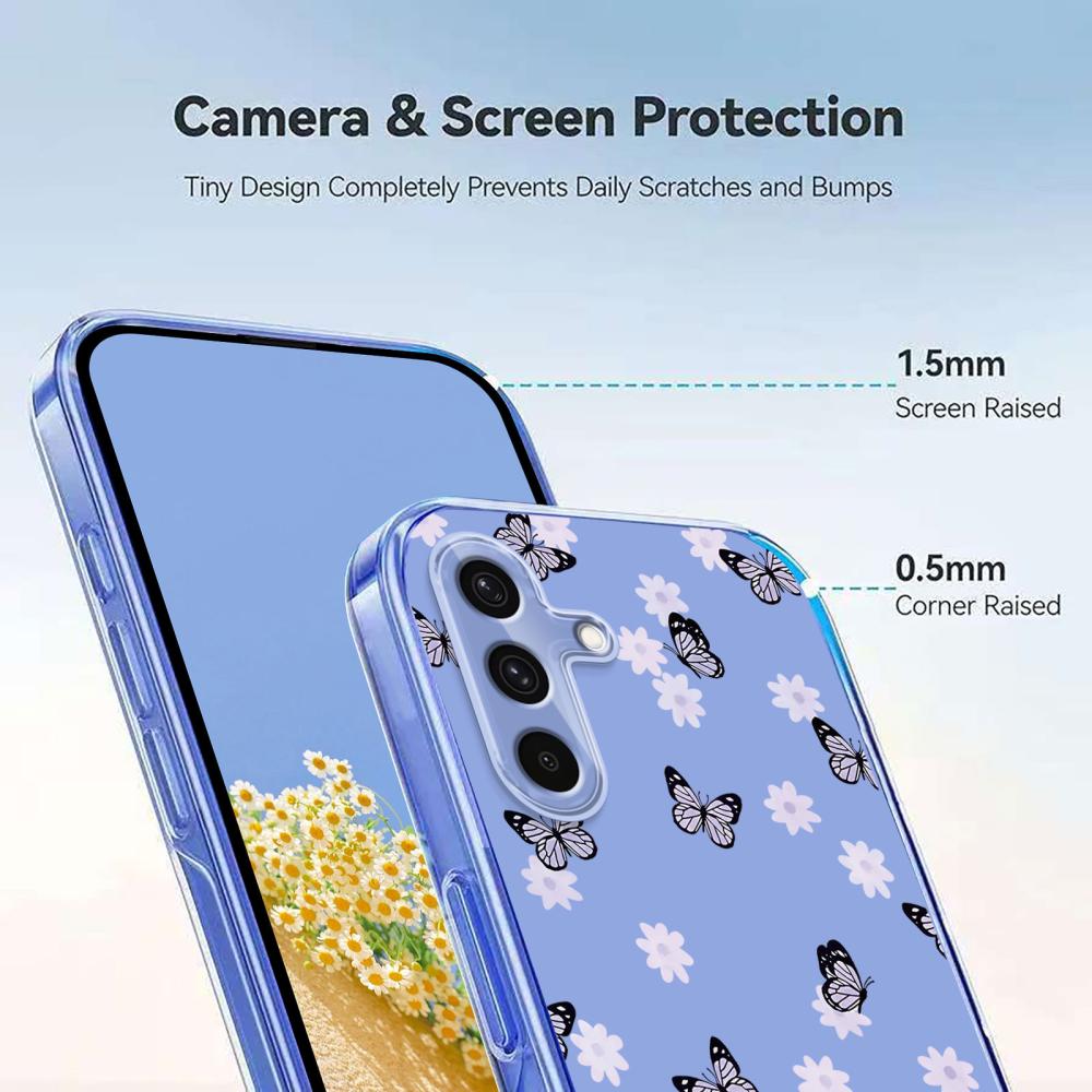  Samsung Galaxy A27 5G TPU Fjärilar/Blommor