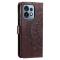  Motorola Edge 40 Pro 5G Fodral Mandala Läder Brun