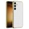 GKK GKK Galaxy S24 Plus Skal Vävd Hybrid Läder Vit