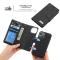  iPhone 14 2in1 Litchi Magnet Fodral / Skal Svart