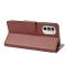  Motorola Moto G52/G82 Fodral Blommigt Tryck Brun