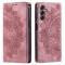  Samsung Galaxy A25 5G Fodral Flip Mandala Läder Roséguld