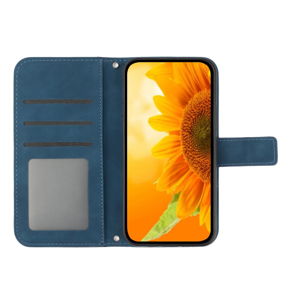  Xiaomi 17T Pro Fodral Läder Solros Mörk Blå
