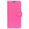  Samsung Galaxy S23 FE Fodral Litchi Textur Rosa