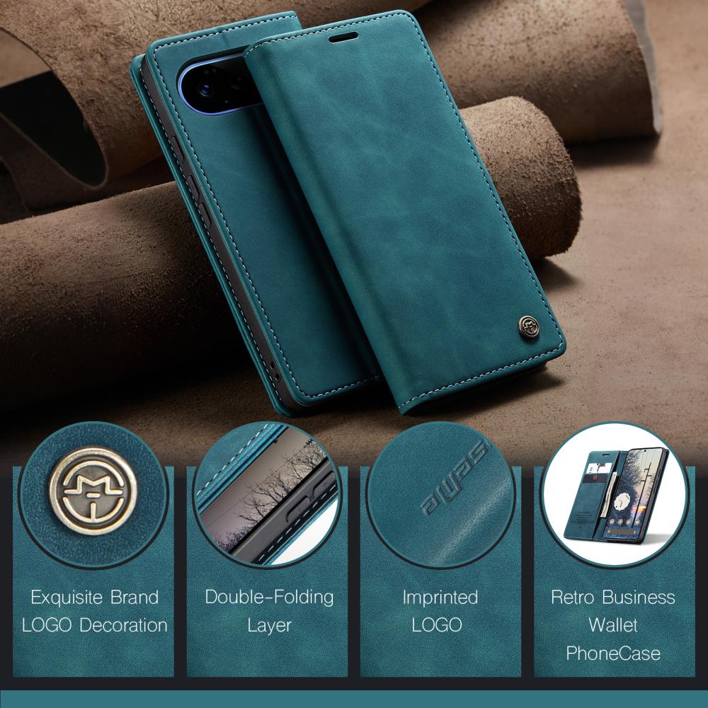 CASEME CASEME Google Pixel 11 Pro XL Fodral RFID Läder Blå