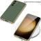 GKK GKK Galaxy S24 Plus Skal Vävd Hybrid Läder Vit