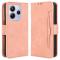  Xiaomi Redmi Note 14 4G Fodral Med Avtagbart Kortfack Rosa