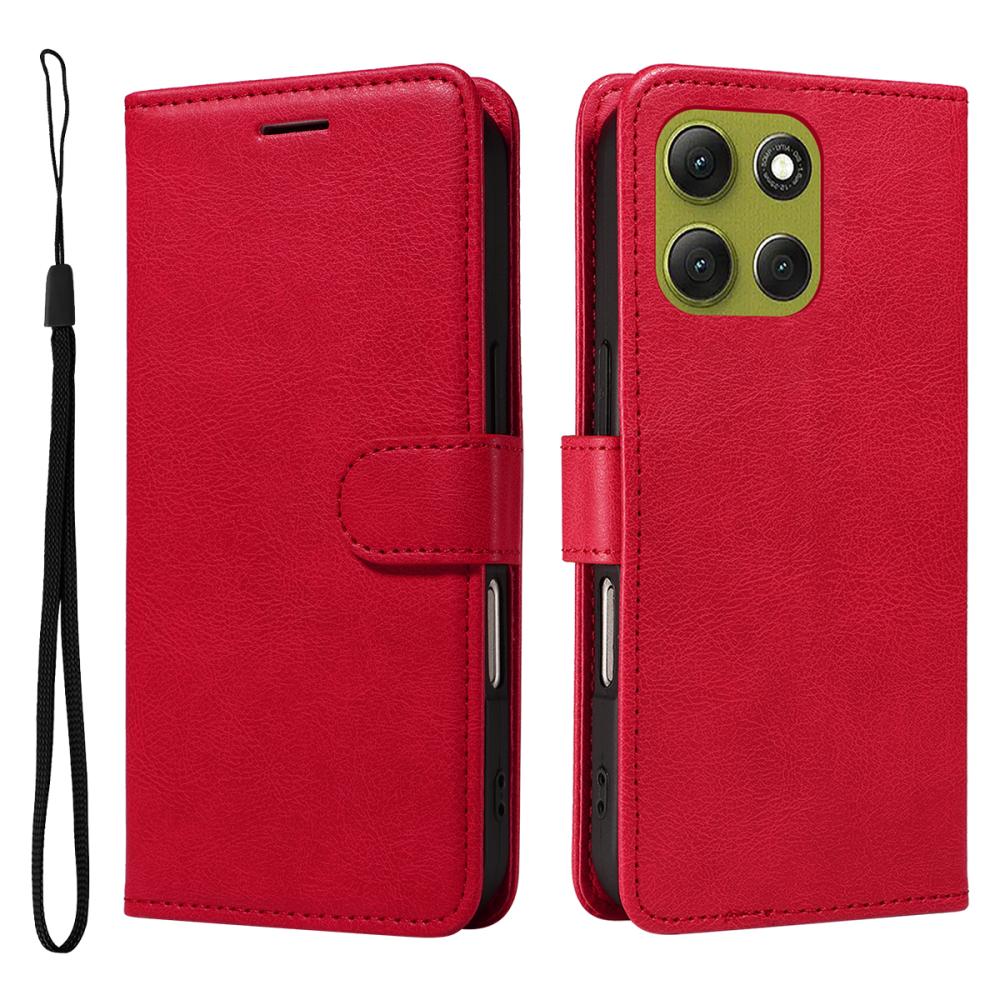  Motorola Moto G86 Power / G86 5G Fodral Läder Röd