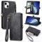  iPhone 15 Plus Fodral Geometri Med Snodd Svart