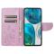  Motorola Moto G52/G82 Fodral Blommigt Tryck Ljus Lila