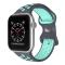 ColorPop Sportarmband Dual-Color Apple Watch 42/44/45/46/49 mm (S/M) Grå/Teal