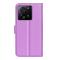  Xiaomi 13T / 13T Pro Fodral Litchi Läder Lila