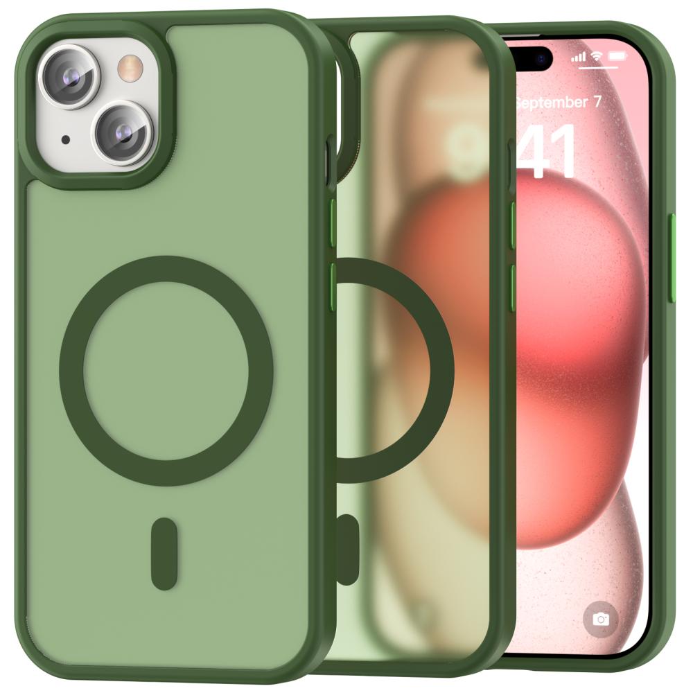 ColorPop ColorPop iPhone 15 Skal CH MagSafe Matt Grön