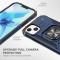  iPhone 14 Pro Skal Shockproof Hybrid Ring Blå