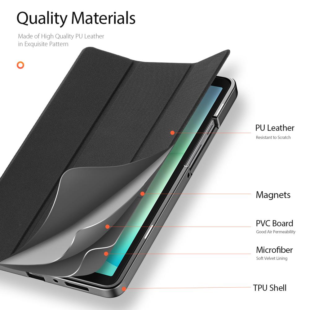 DUX DUCIS DUX DUCIS Galaxy Tab A11 / A9 Fodral DOMO Tri-Fold Svart