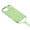  iPhone 17 Pro Skal Med Mobilsnöre TPU Grön