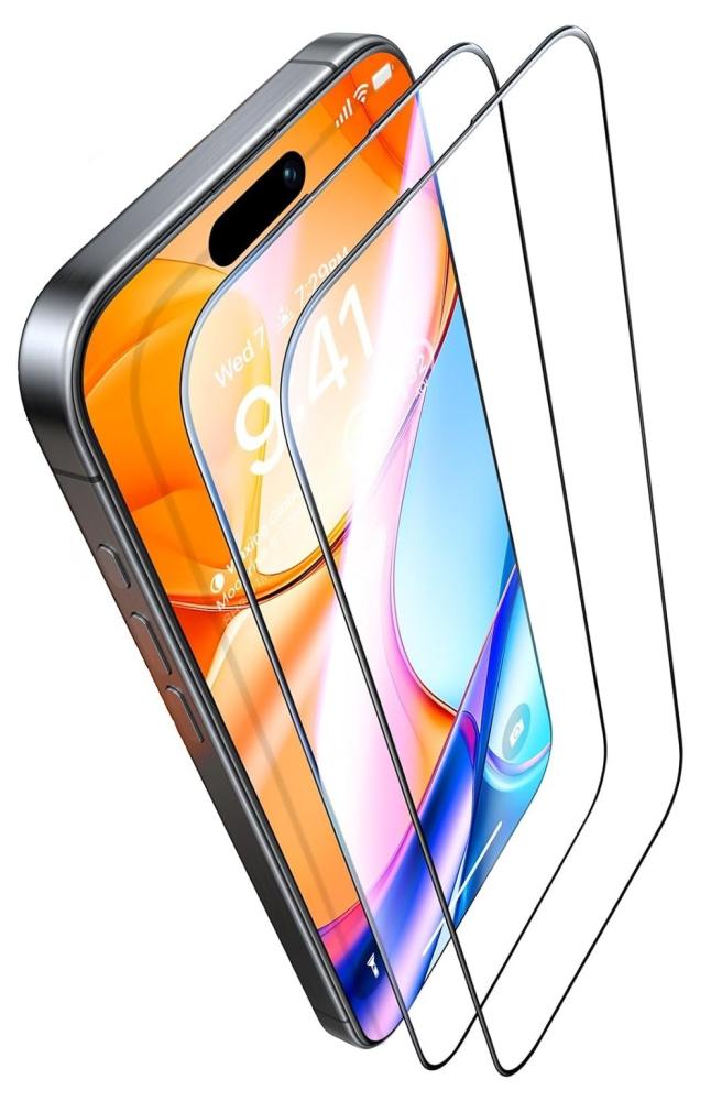  2-Pack iPhone Air Heltäckande Skärmskydd i Härdat Glas