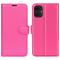  Motorola Moto G55 5G Fodral Litchi Läder Rosa