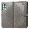  OnePlus Nord 2 5G - Mandala Läder Fodral - Grå
