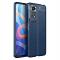  Xiaomi Redmi Note 11 4G Skal Litchi Textur Blå