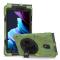  Samsung Galaxy Tab Active 3 Skal Hybrid Kickstand Rem Camo Grön