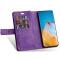  Samsung Galaxy S23 Plus Fodral Multifunktionell Med Frontficka Lila