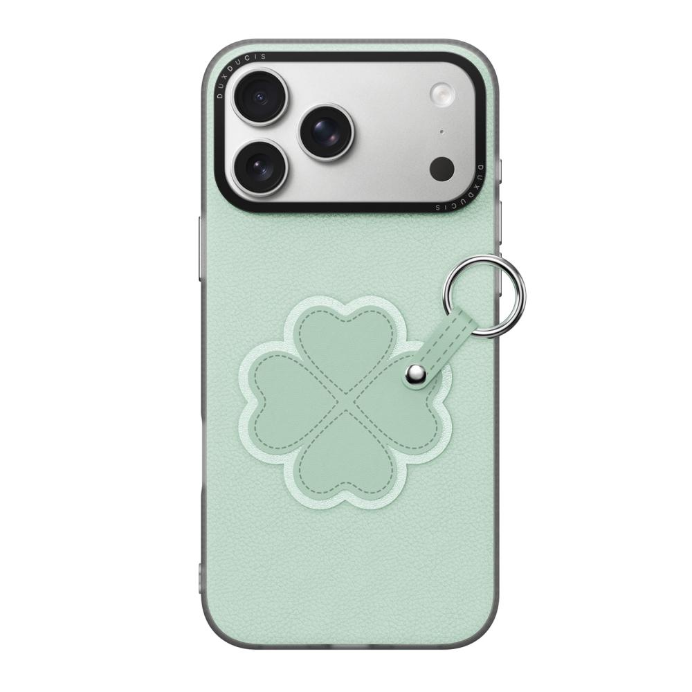 DUX DUCIS DUX DUCIS iPhone 18 Pro/17 Pro Skal PU-Läder Klöver Grön