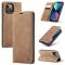 CASEME CASEME iPhone 14 Fodral Retro Flip Brun