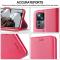 LC.IMEEKE LC.IMEEKE Xiaomi 12T / 12T Pro Fodral Läder Röd/Rosa