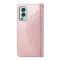  OnePlus Nord 2 5G - Mandala Läder Fodral - Roséguld