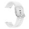  Silikon Armband För Smartwatch (20mm) - Vit
