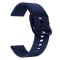  Silikon Armband För Smartwatch (20mm) - Mörk Blå