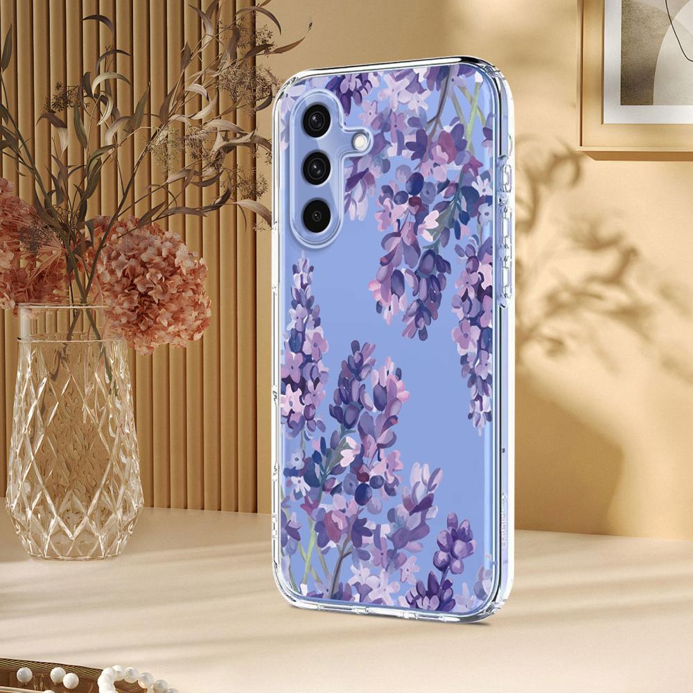  Samsung Galaxy A27 5G Skal TPU Blommor Blåregn