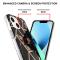  iPhone 15 Skal Marmor Svart Blomma