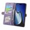  iPhone 15 Plus Fodral Geometri Med Snodd Lila