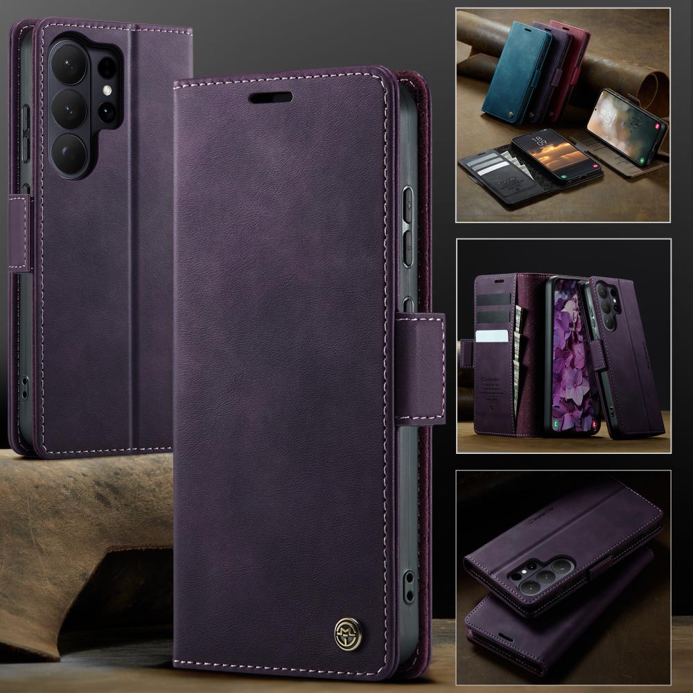 CASEME CASEME Samsung Galaxy S26 Ultra Fodral RFID Läder Lila