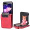AZNS AZNS Galaxy Z Flip 5 Fodral PU-Läder Röd