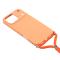  iPhone 17 Pro Skal Med Mobilsnöre TPU Orange