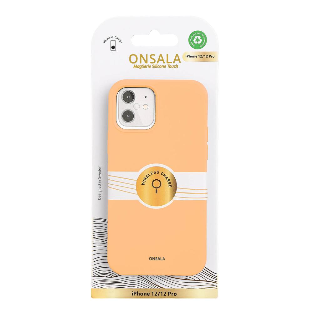 Onsala Onsala iPhone 12/12 Pro Mobilskal Silikon Apricot